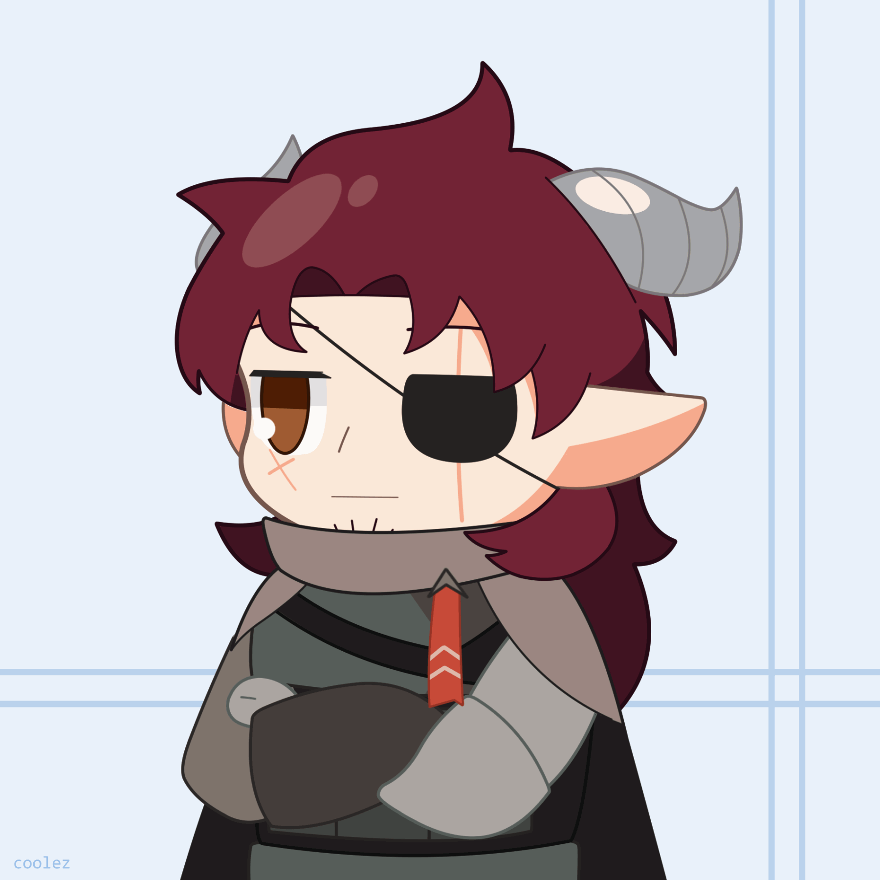 Hoederer from Arknights.